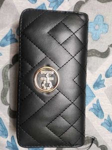 Stylish Black Quilted Wallet