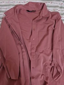 Mauve Button-Down Shirt