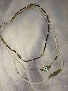 Layered Beaded Necklace Set
