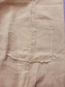 Nudish Peach Dungaree/jumpsuit Above Knee