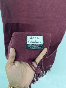 Acne Studios Burgundy Scarf