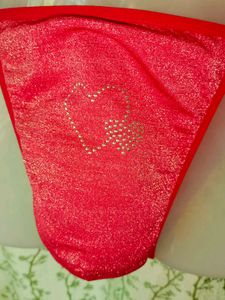 Mens Sexy Red Shimmery G String Briefs