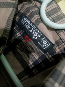 Brown Plaid Flannel Shirt - Size M