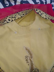 Elegant Embroidered Sleeveless Kurti