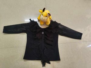 Cute Girls Plaid Outfit, Party Wear For Baby Girl
