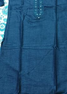 Straight Dark Blue Kurti