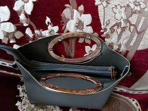 A Beautiful Grey Color Bag