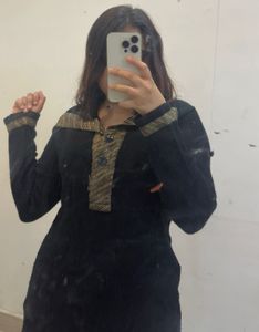 Elegant Black Kurta warm