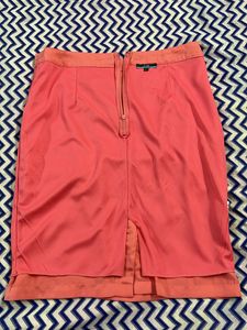 Ajio Pencil Satin Skirt