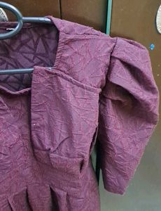 Combo White ,Merun,Blue Frocks