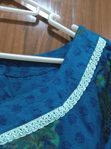 Blue Printed Kurta