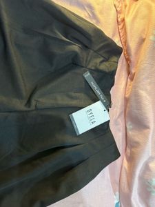 Black straight leg pants
