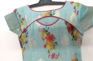Floral Chanderi Kurti