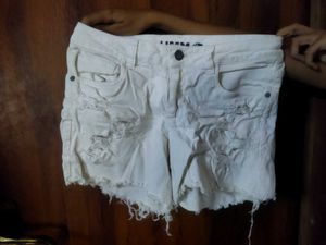 Ripped Denim Shorts