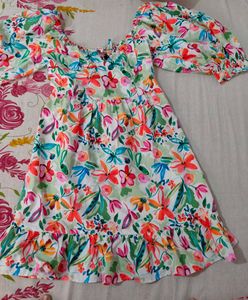 shein florel printed dress