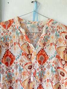 ON SALE:- Paisley Print Button Up Top