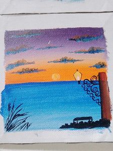 Set of 9 Handmade Landscape Paintings