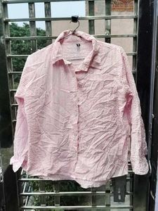 Pink And White Stripped Shirt