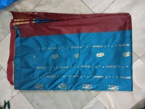Saree With Stitched Designer Blouse