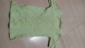 Green Ribbed Top