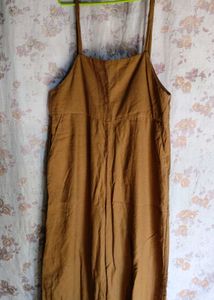 Brown Dungaree,Purple Jacket