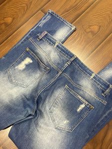 Distressed Denim Jeans