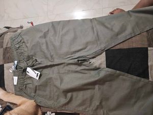 Stylish Olive Green Casual Pants