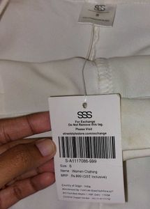 White High-Waisted Shorts