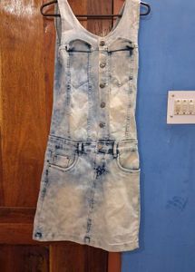 Denim Pinafore Dress