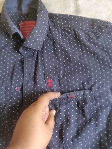 38-40 Slim Fit Blue Men Shirt