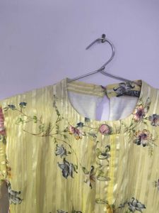 Floral Print Yellow Top