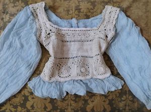 Celestial Doll Crocheted Top