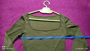 Olive Green Long Sleeve Top