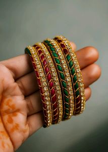 Colorful Beaded Bangles