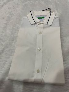 Benetton White Dress Shirt