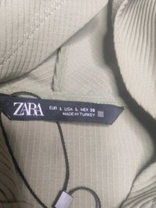 Zara Green Cropped Jacket