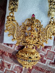 Gold Plated Long Thik Chain Necklace Set