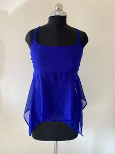 Blue Sleeveless Tank Top