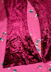 Velvet Flare Pant