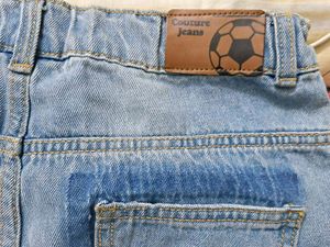 Distressed Jeans with Patch