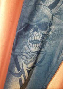 Skinny Skull Print Jegging