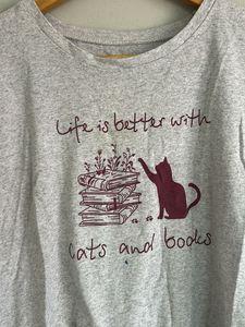 Cats and Books Tee
