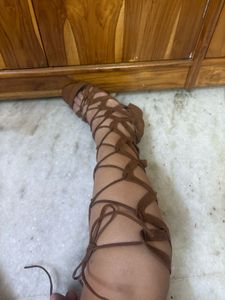 Brown Gladiator Boots
