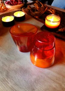 Two Tupperware Eleganzia Tumblers