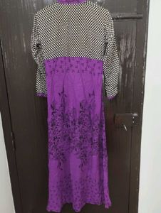 Floral Print Kurta purple 🟣