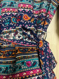 Multicolour Knee Length Dress