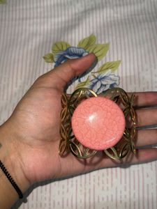 Pink Howlite Statement Bracelet