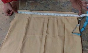 Vintage Pleated Beige Petticoat