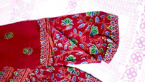 Maroon Floral Kurta