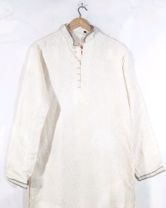 Cream Ethnic Wear Set (Men's)